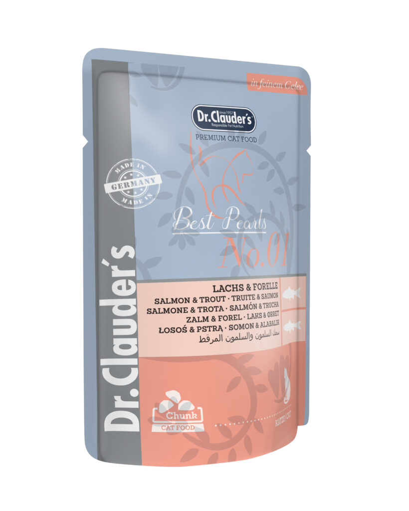 ALIMENTO HÚMEDO SALMÓN Y TRUCHA N.1 BEST PEARLS EN GELATINA ALIMENTO HÚMEDO
