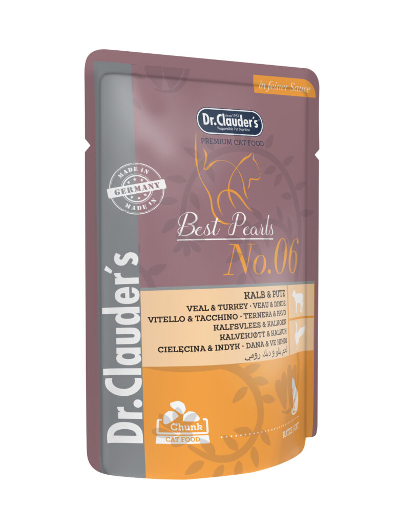 ALIMENTO HÚMEDO TERNERA Y PAVO N.6 BEST PEARLS EN GELATINA 100GR