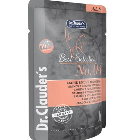 ALIMENTO HÚMEDO POUCH SALMÓN Y POLLO BEST SELECTION PARA GATO ALIMENTO HÚMEDO N.4 85G