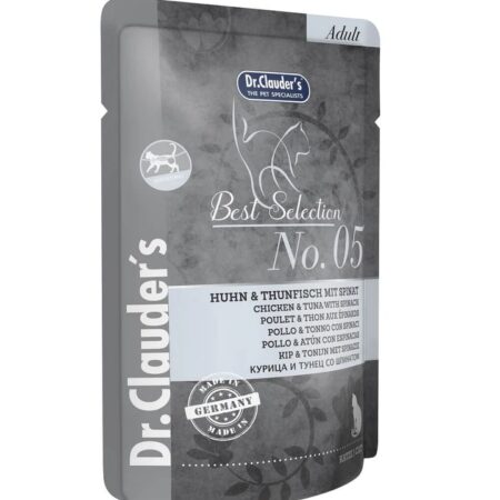 ALIMENTO HÚMEDO POUCH POLLO Y ATÚN BEST SELECTION PARA GATO ALIMENTO HÚMEDO N.5 85G