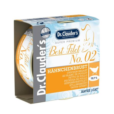 DR. CLAUDER HÚMEDO BEST FILLET ADULT NO. 2 PECHUGA DE POLLO 70G GATO