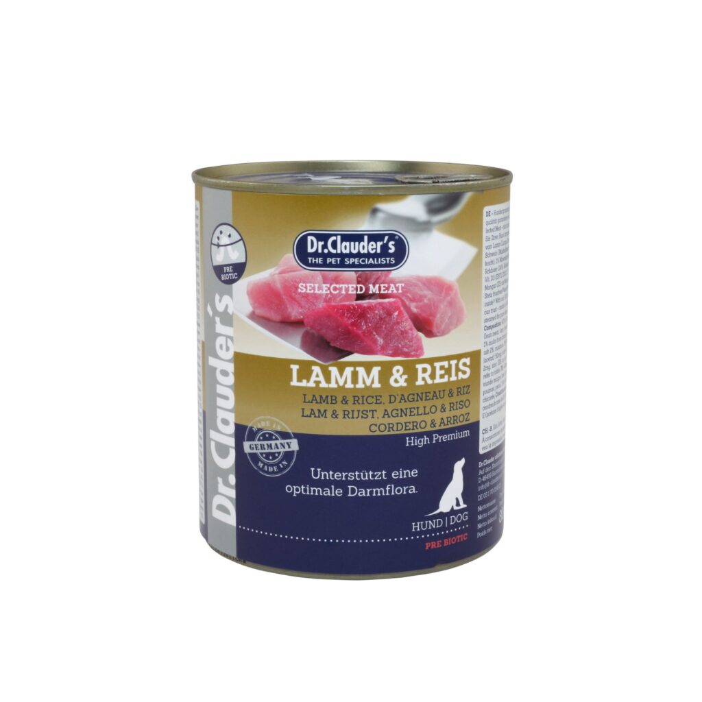 ALIMENTO HÚMEDO CORDERO Y ARROZ PREBIOTIC 800GR