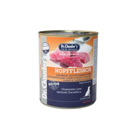 ALIMENTO HÚMEDO CARNE DE CABEZA DE BOVINO PREBIOTIC 800GR