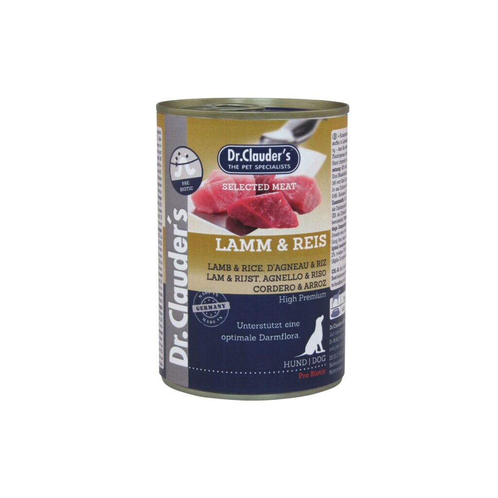 ALIMENTO HÚMEDO CORDERO Y ARROZ PREBIOTIC 400GR
