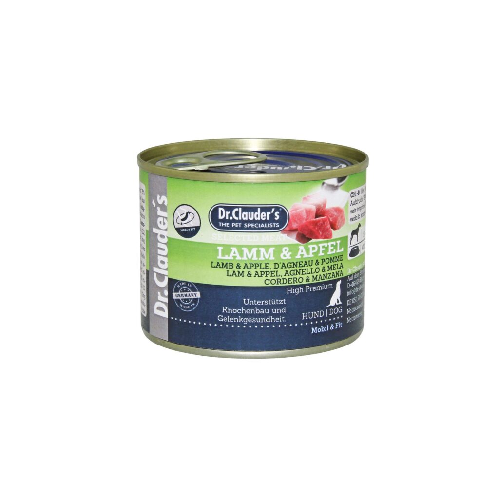 DR.CLAUDER'S CORDERO Y MANZANA PREBIOTIC ALIMENTO HÚMEDO 200GR