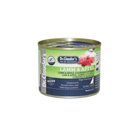 DR.CLAUDER'S CORDERO Y MANZANA PREBIOTIC ALIMENTO HÚMEDO 200GR