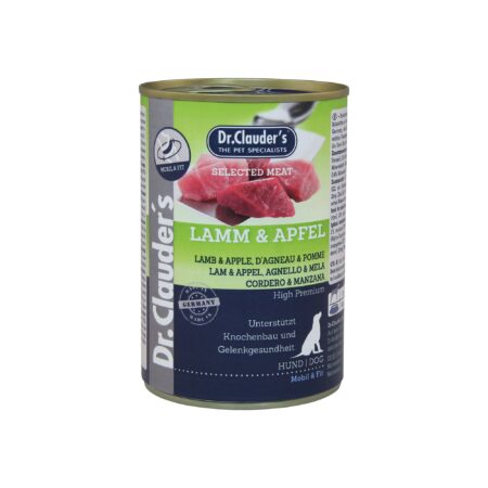 ALIMENTO HÚMEDO CORDERO Y MANZANA PREBIOTIC 400GR