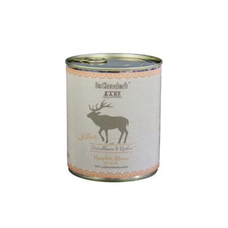 ALIMENTO HÚMEDO VENADO B.A.R.F 800GR