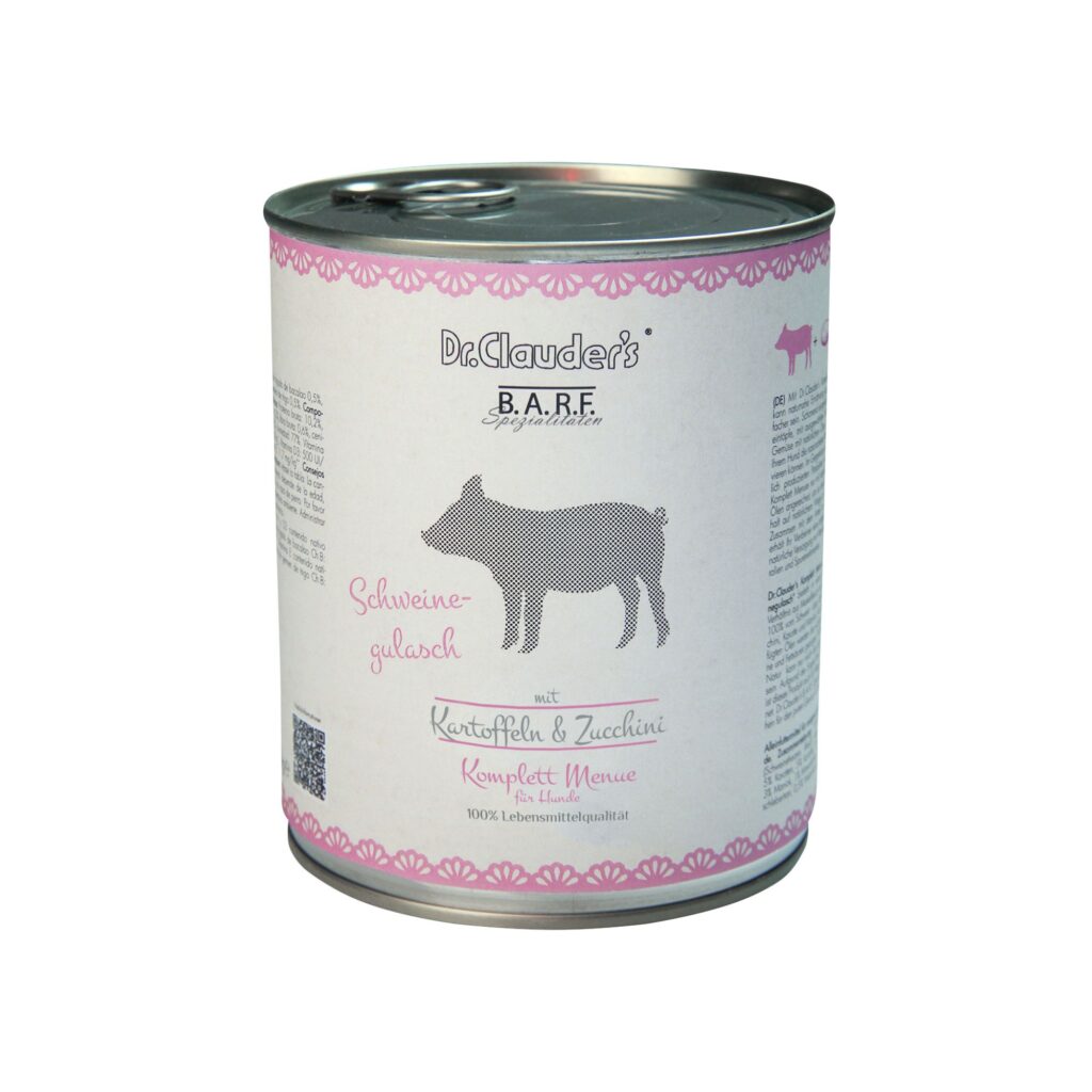 ALIMENTO HÚMEDO GOULASH DE CERDO B.A.R.F 800GR