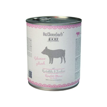 ALIMENTO HÚMEDO GOULASH DE CERDO B.A.R.F 800GR