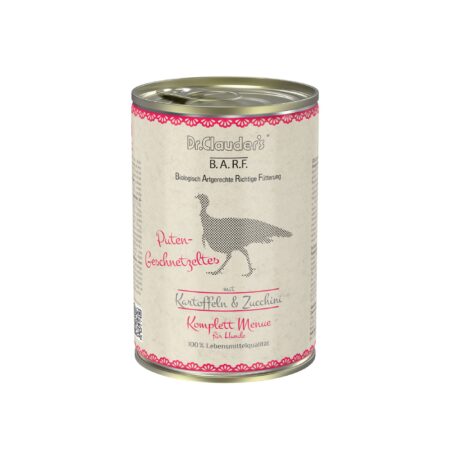 ALIMENTO HÚMEDO TIRAS DE PAVO B.A.R.F 400GR